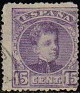 Spain 1901 Alfonso XIII 15 CTS Violeta Edifil 246. España 246 3. Subida por susofe